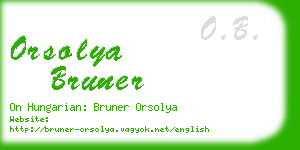 orsolya bruner business card